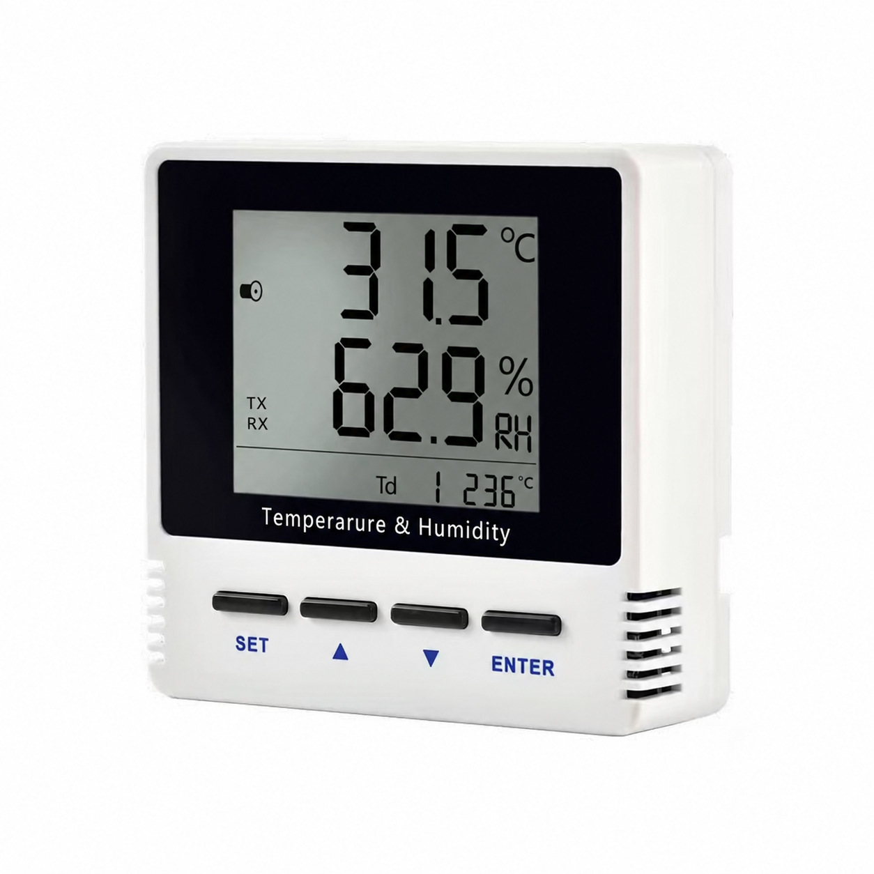 TH70 series LCD temperature and humidity transmitter, representative housing